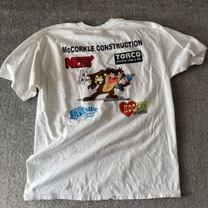 Vintage Graziano Racing Pro Modified Neon Tazmanian Devil Men's XL Car T-Shirt